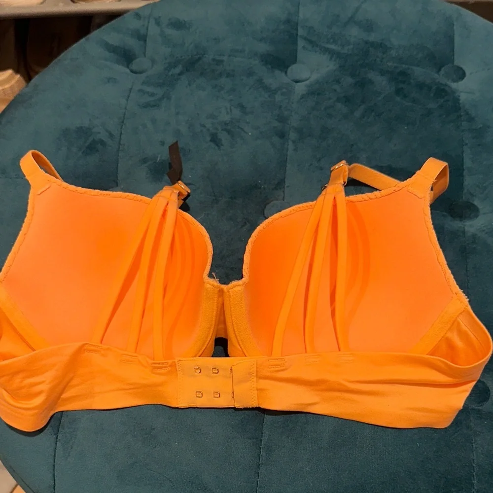 Aerie Vibrant Orange Floral Bra - Picture 2 of 5